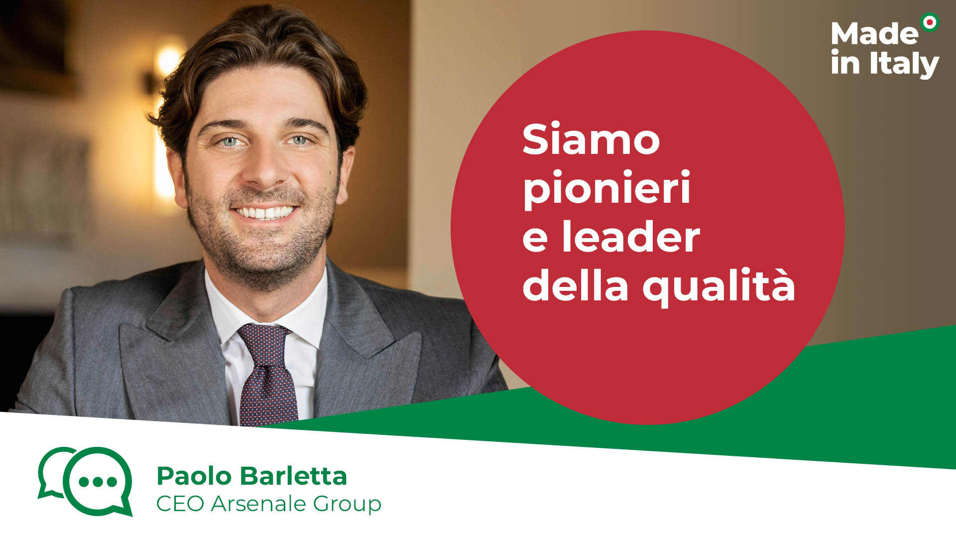 Siamo pionieri e leader della qualità