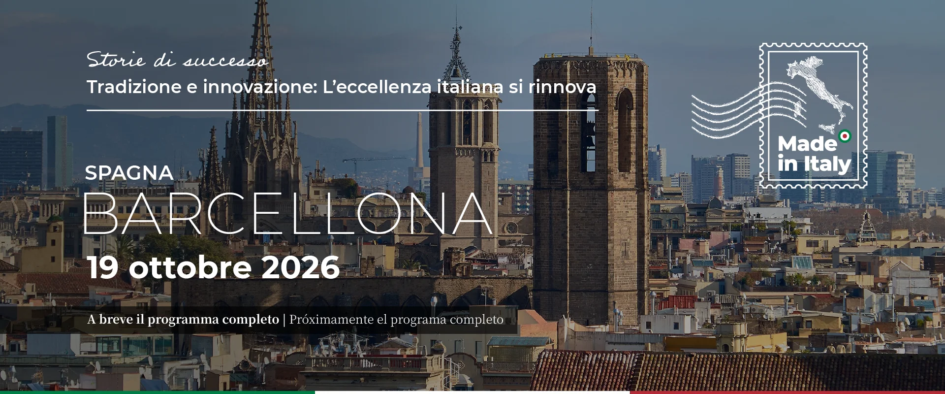 IED Barcellona, 19 ottobre ore 19.00